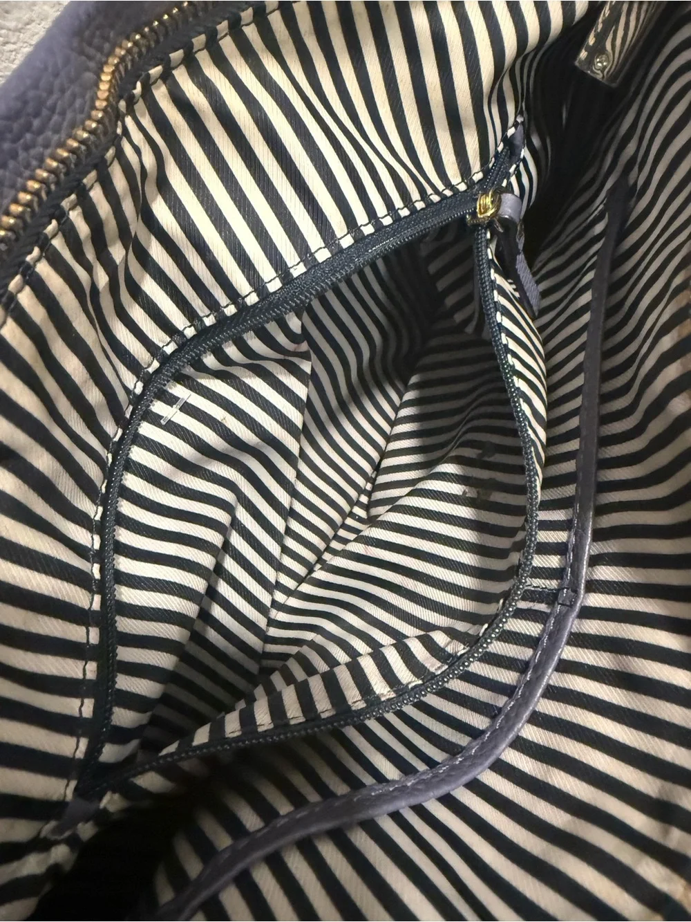 Kate Spade Pebbled Leather Hobo Shoulder Crossbody Bag Blue